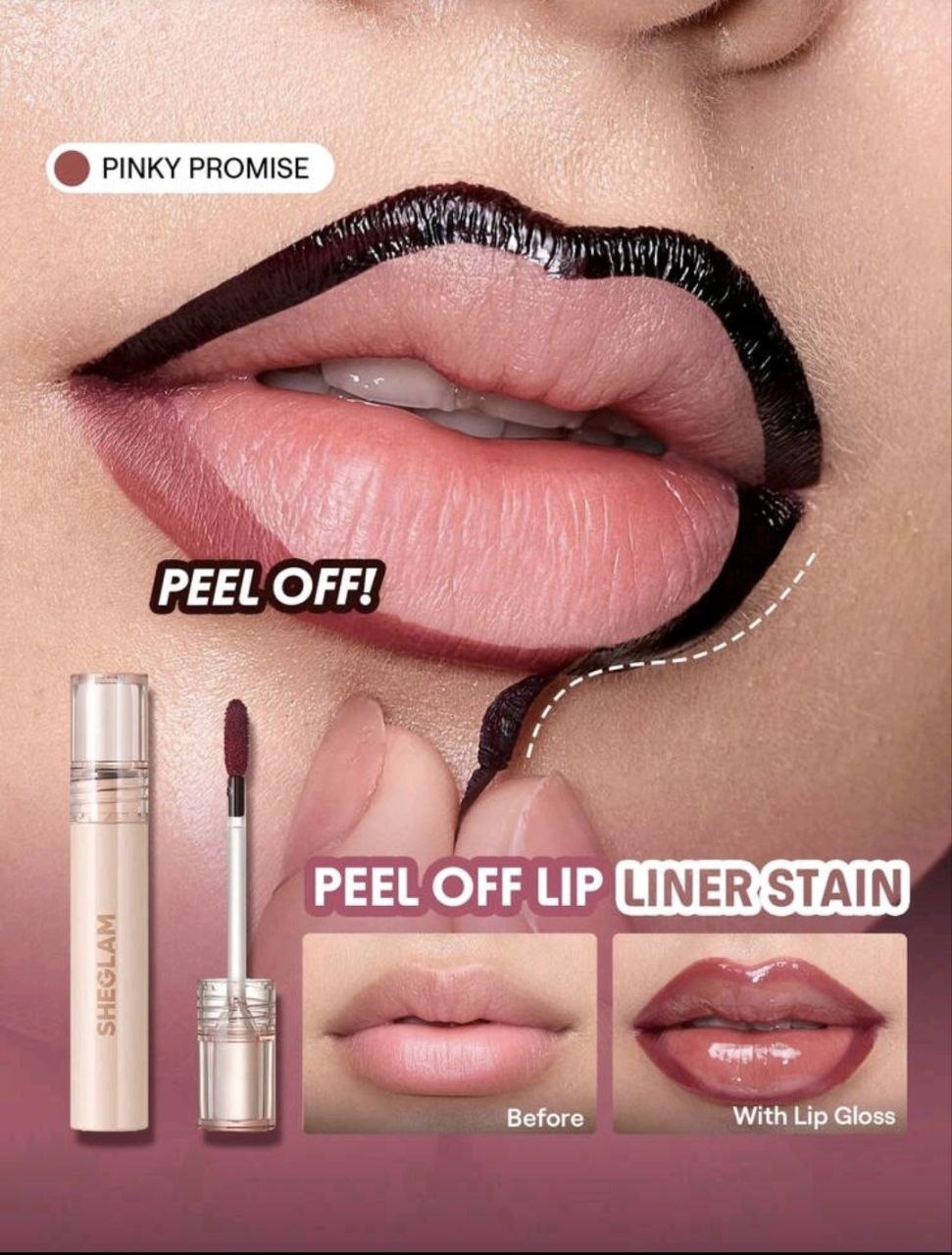 SHEGLAM Peel Off Lip Liner Stain