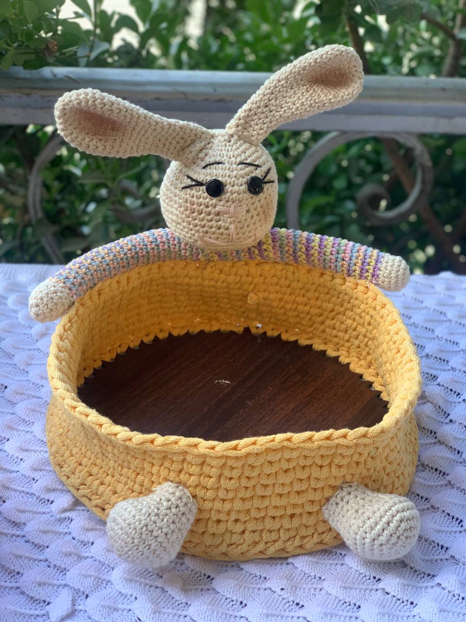 Crochet Bunny Basket