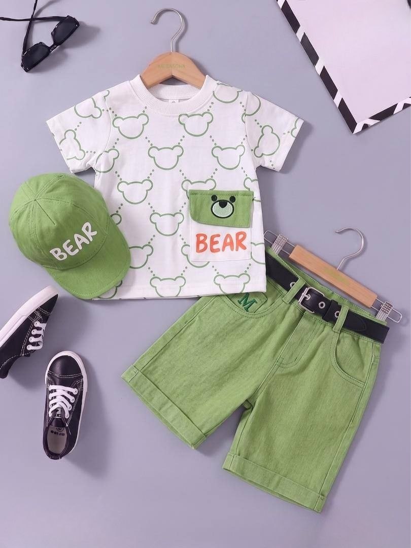 Boys Kids Short Set With Hat
