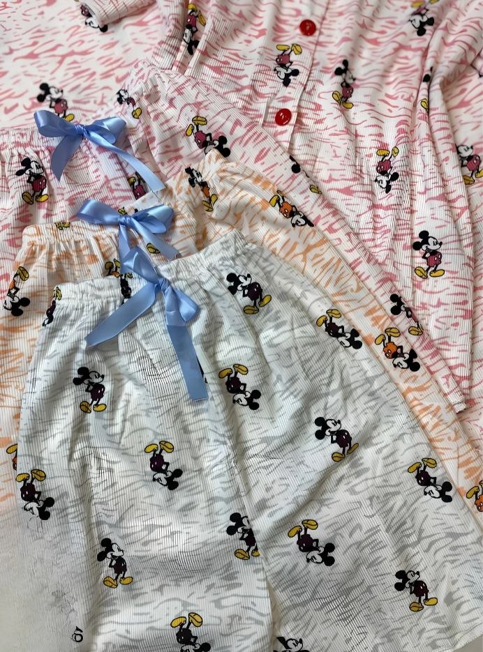Shein 3-Piece Mickey Mouse Pajama Set
